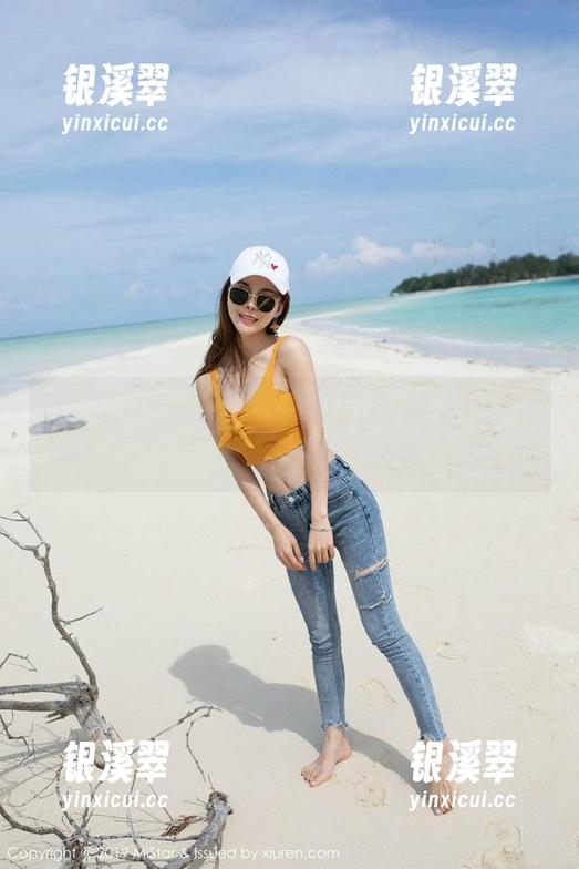 MiStar魅妍社-斯戴媛Amy MiStar魅妍社 - 海浪拍打的节奏,和斯戴媛Amy一样动感十足的图片!