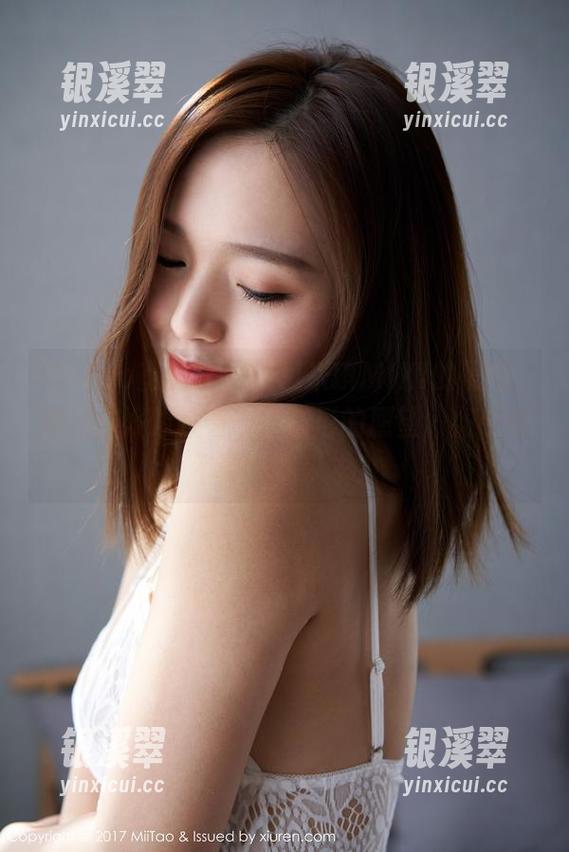 MiiTao蜜桃社-米琪MIKI MiiTao蜜桃社 - 遇见米琪MIKI的黑白,图片里好像藏着一支隐形的愿望,如今要不要叫我来求?